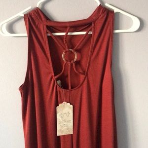 Pretty Deep orange Dress.NWT
